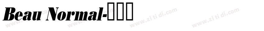 Beau Normal字体转换